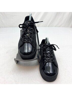 Women Size 7 Glitter Tennis Sneakers Shiny Sequin Wedding Bridal Shoes Uubaris